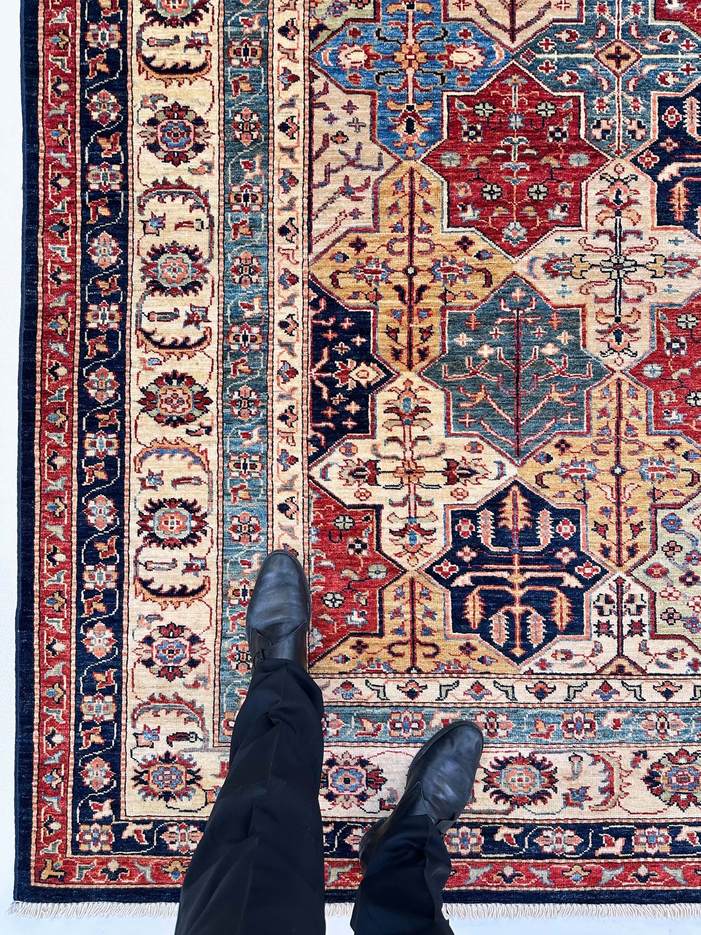 Super Kazak - Bakhtiari (8'11"x12'05") multicolor/indigo