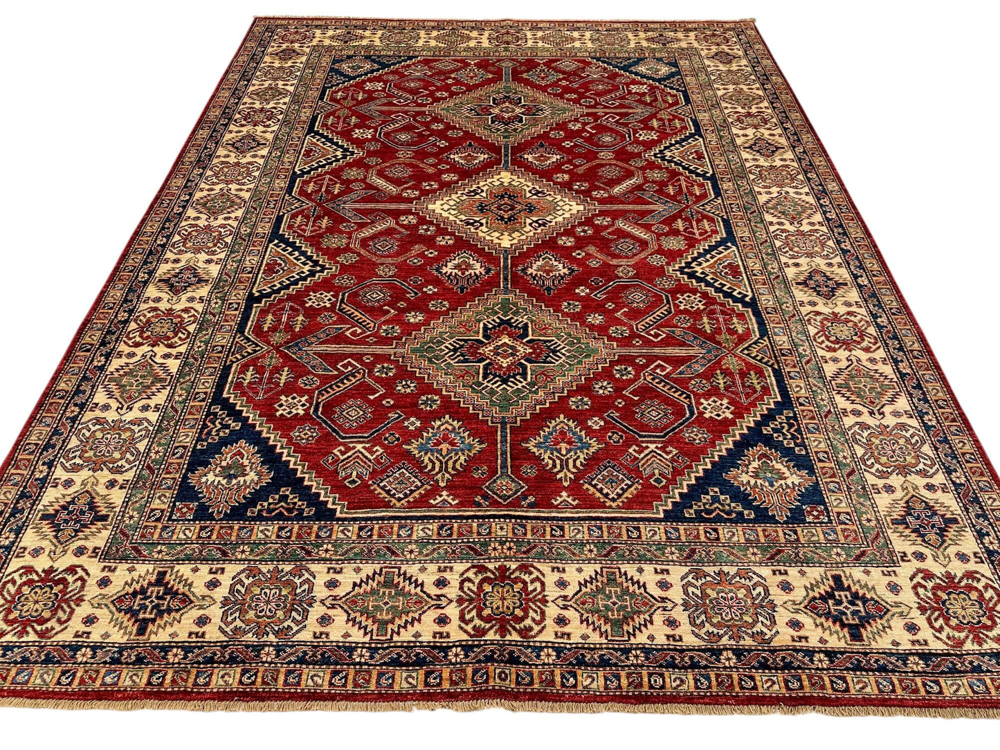 Super Kazak (8'02"x10'06") red/ivory
