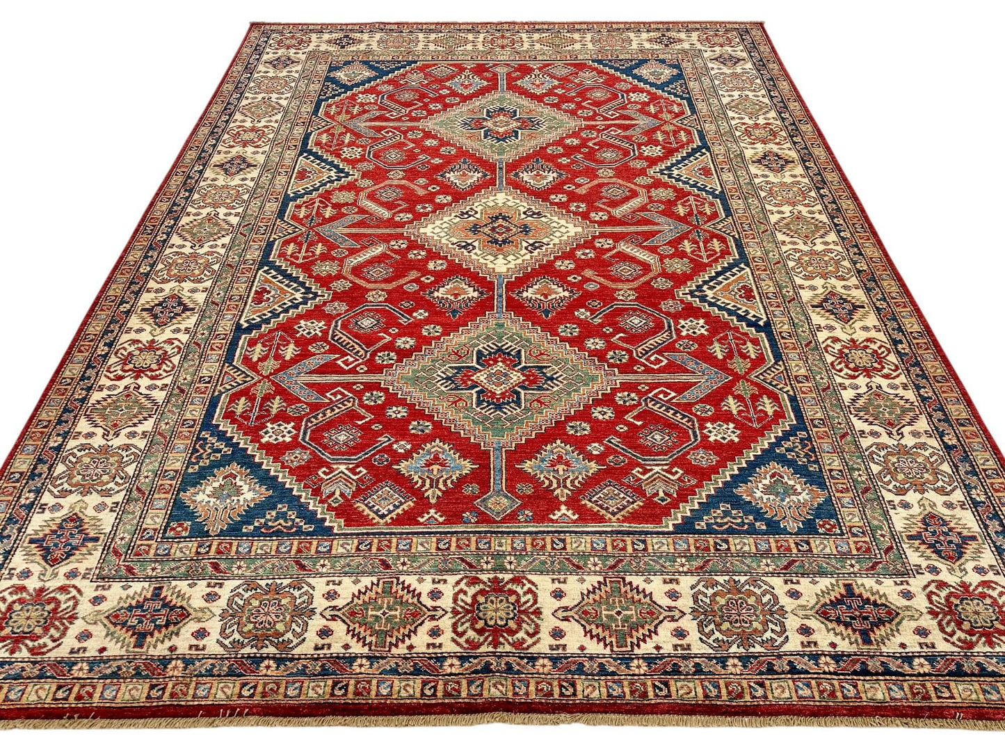 Super Kazak (8'02"x10'06") red/ivory
