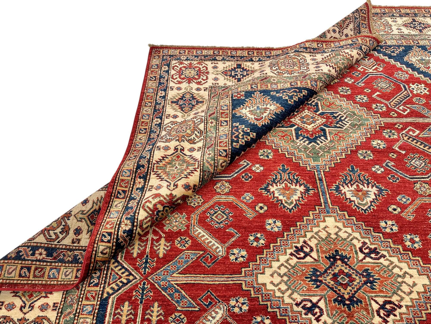 Super Kazak (8'02"x10'06") red/ivory