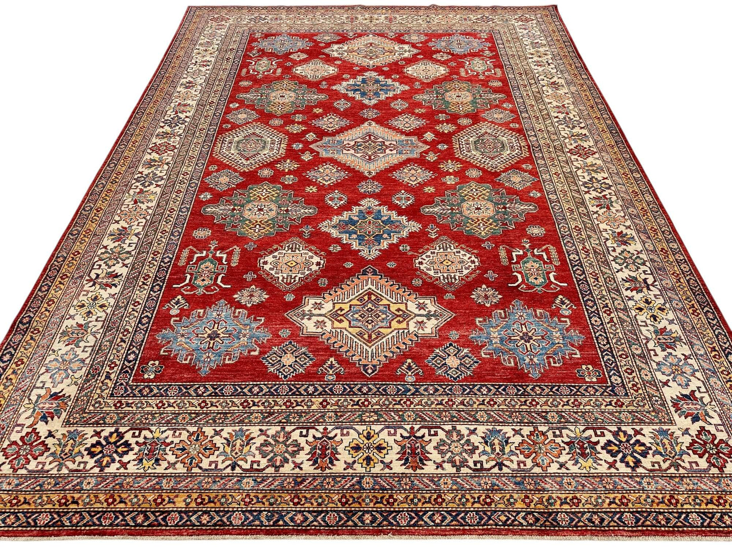 Super Kazak (8'10"x12'00") red/ivory