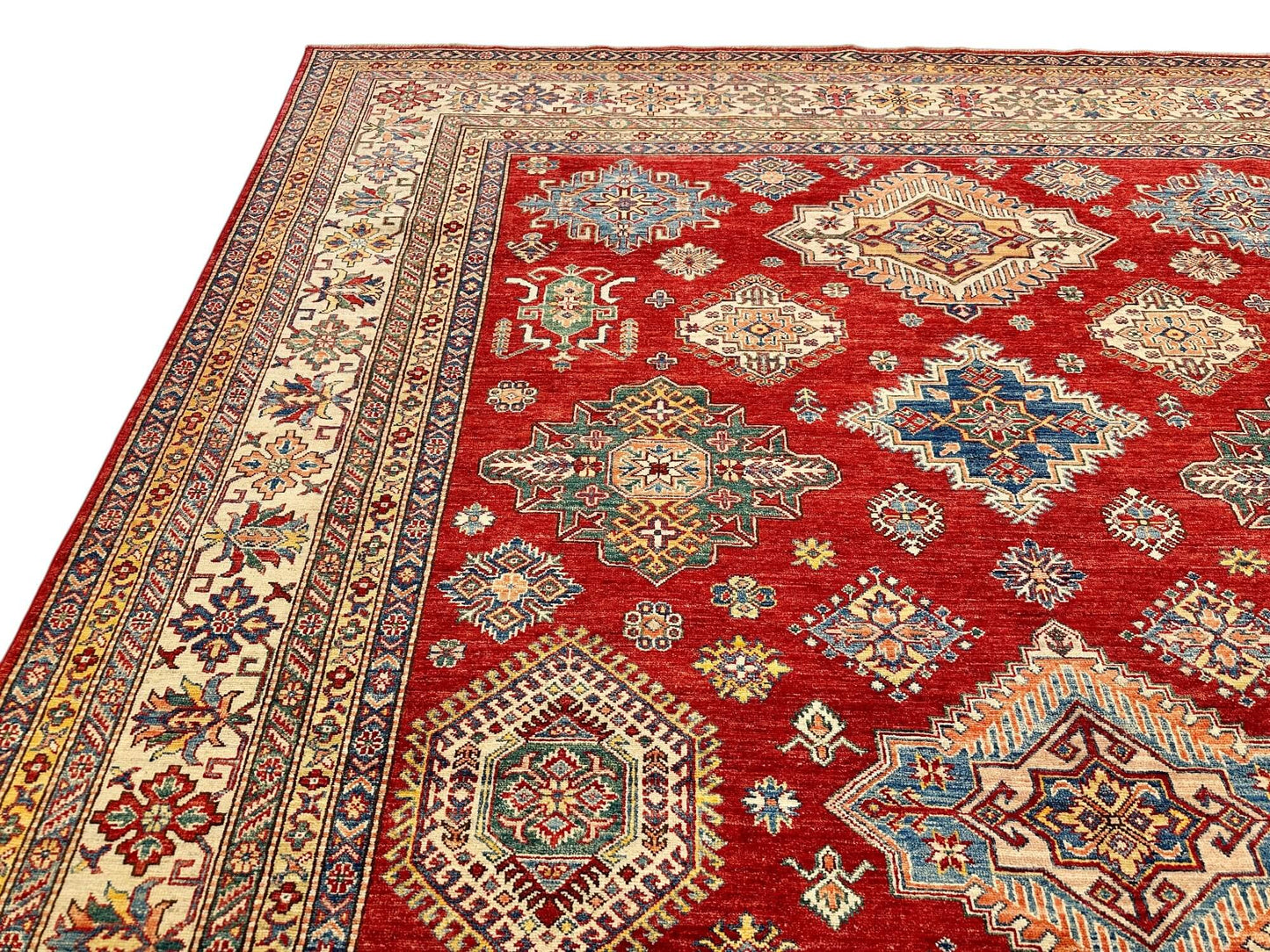 Super Kazak (8'10"x12'00") red/ivory