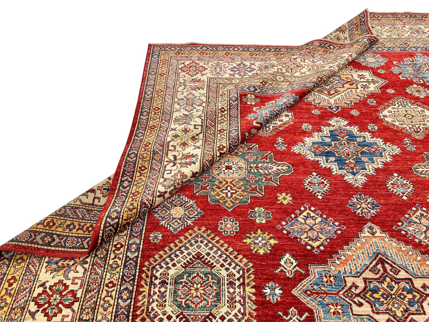 Super Kazak (8'10"x12'00") red/ivory