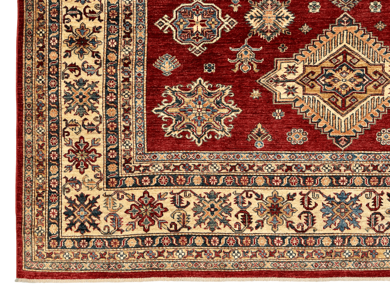 Super Kazak (8'01"x8'09") red/ivory