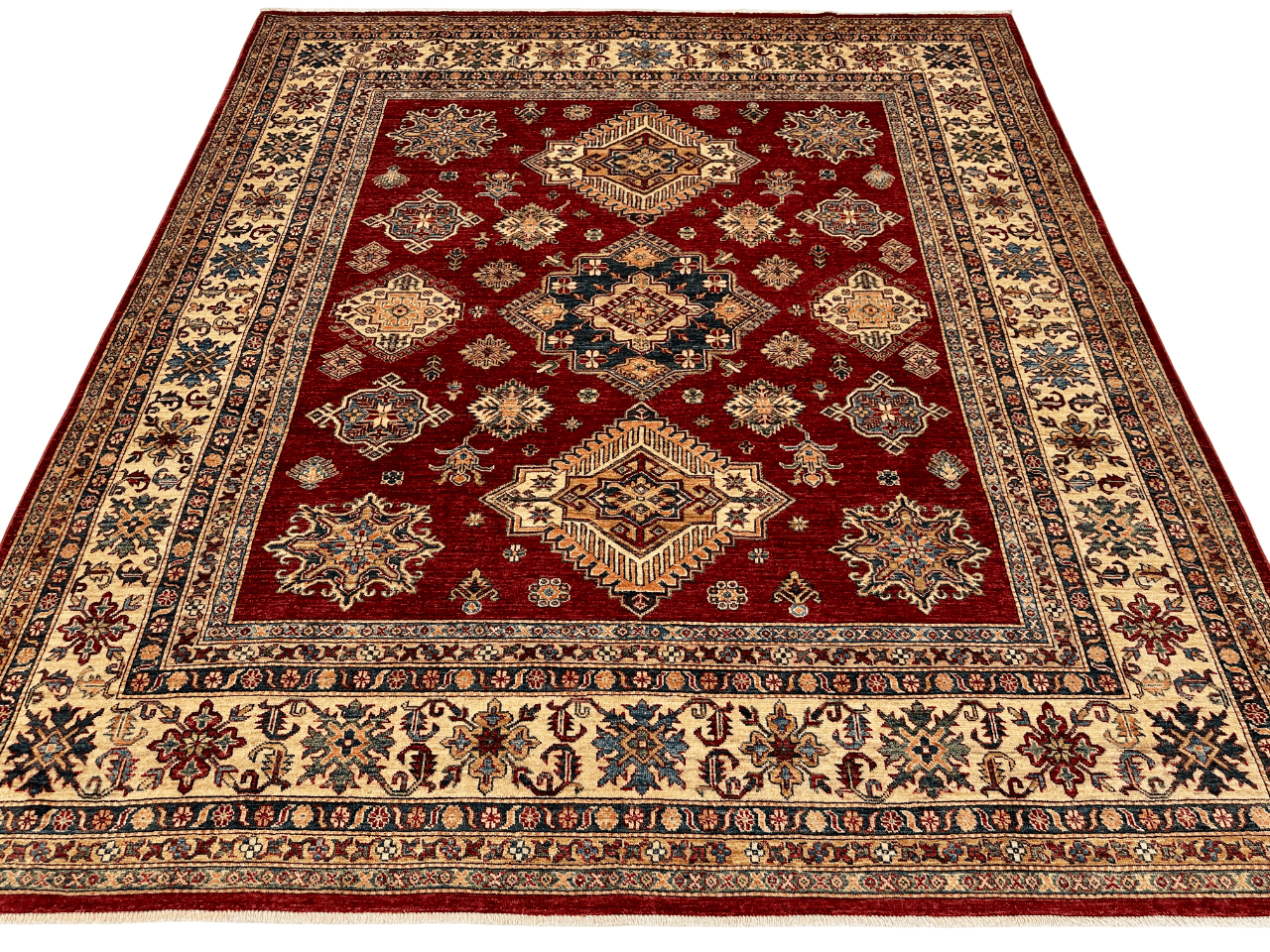 Super Kazak (8'01"x8'09") red/ivory