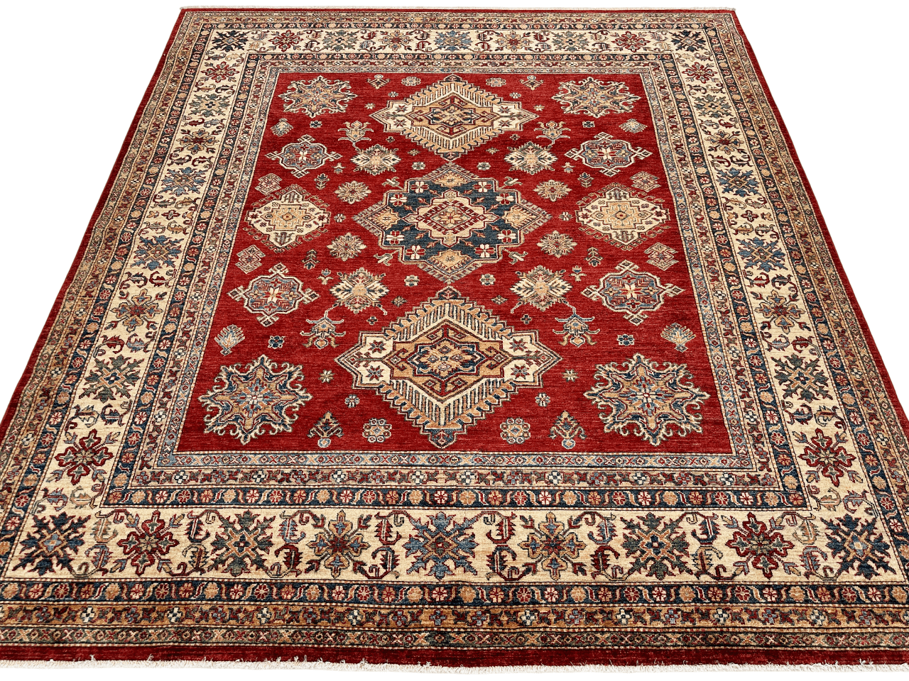 Super Kazak (8'01"x8'09") red/ivory