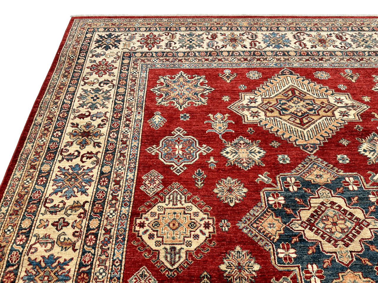 Super Kazak (8'01"x8'09") red/ivory