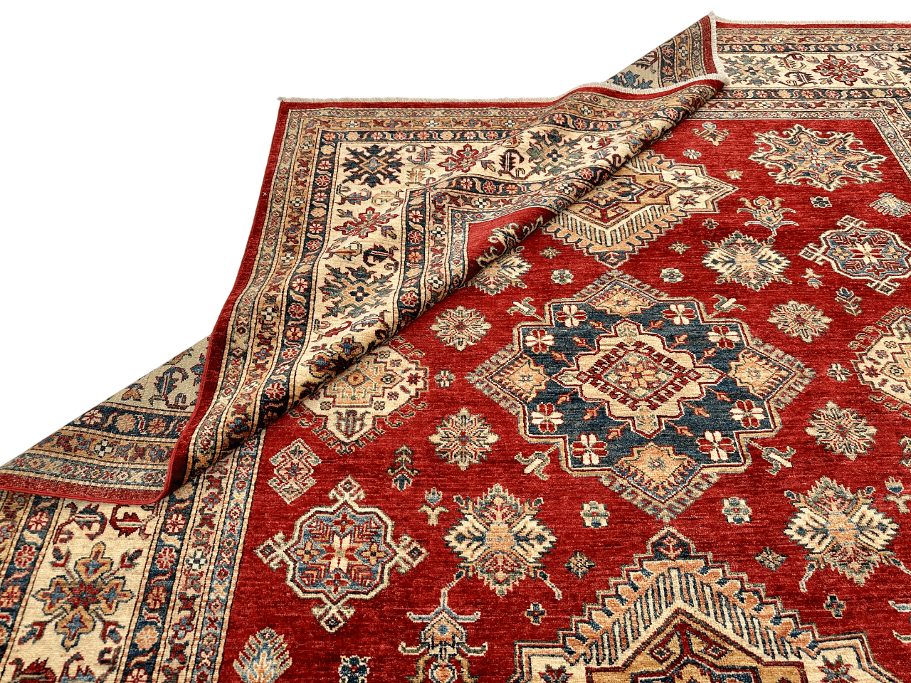Super Kazak (8'01"x8'09") red/ivory
