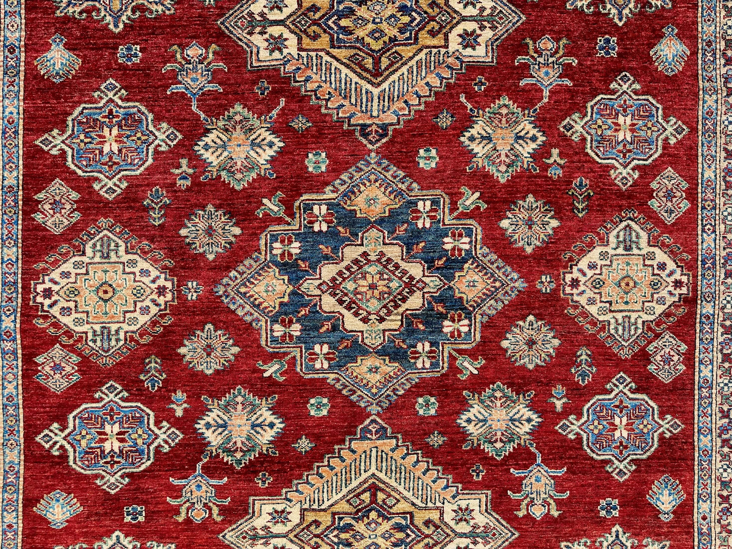 Super Kazak (8'01"x8'09") red/ivory