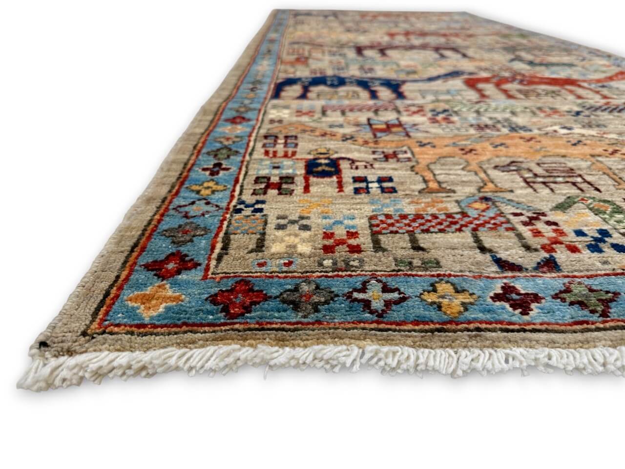 Caravan of Camels (2'11"x7'01") multicolor/beige