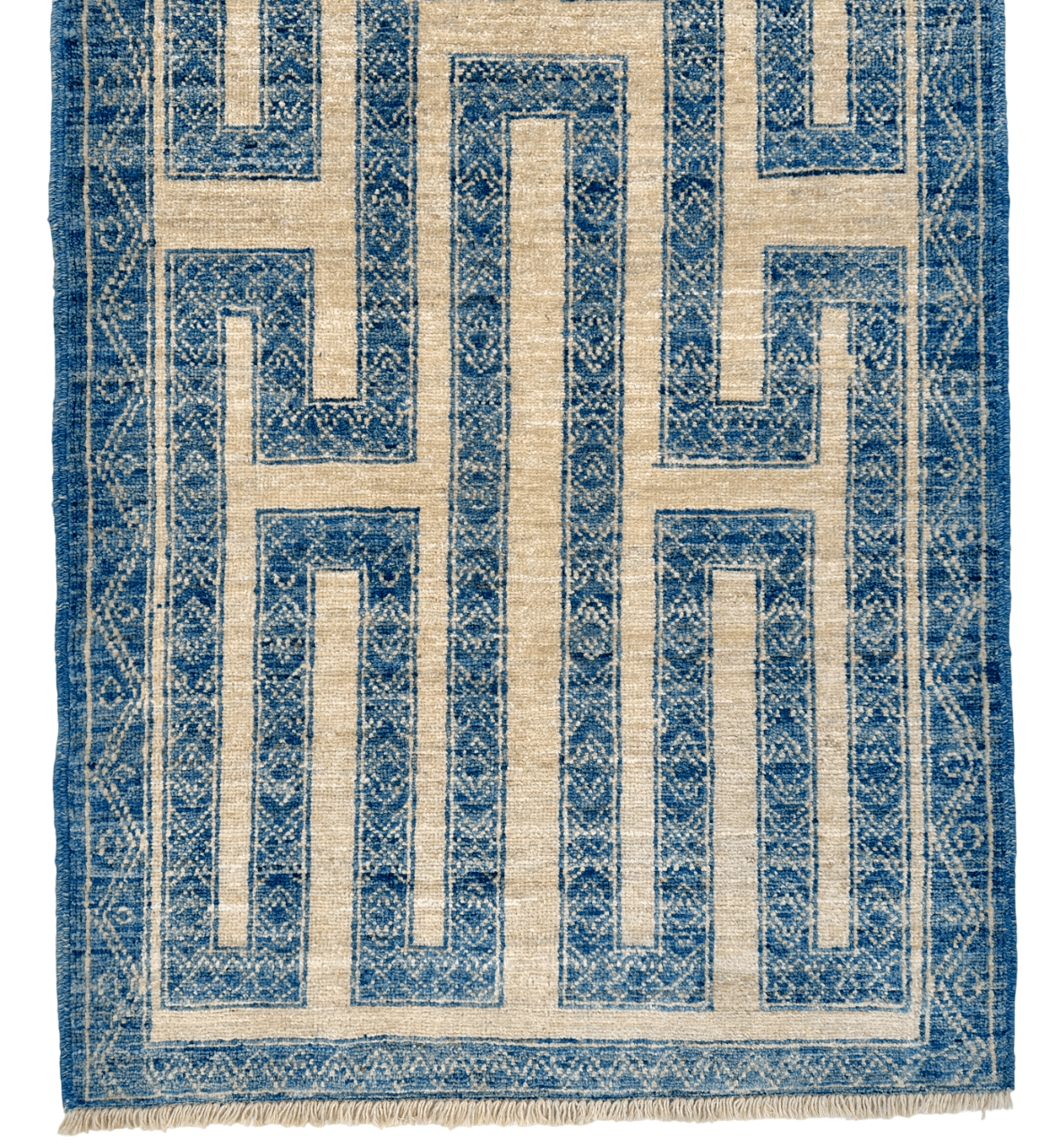 Tuareg (2'08"x9'08") blue/ivory