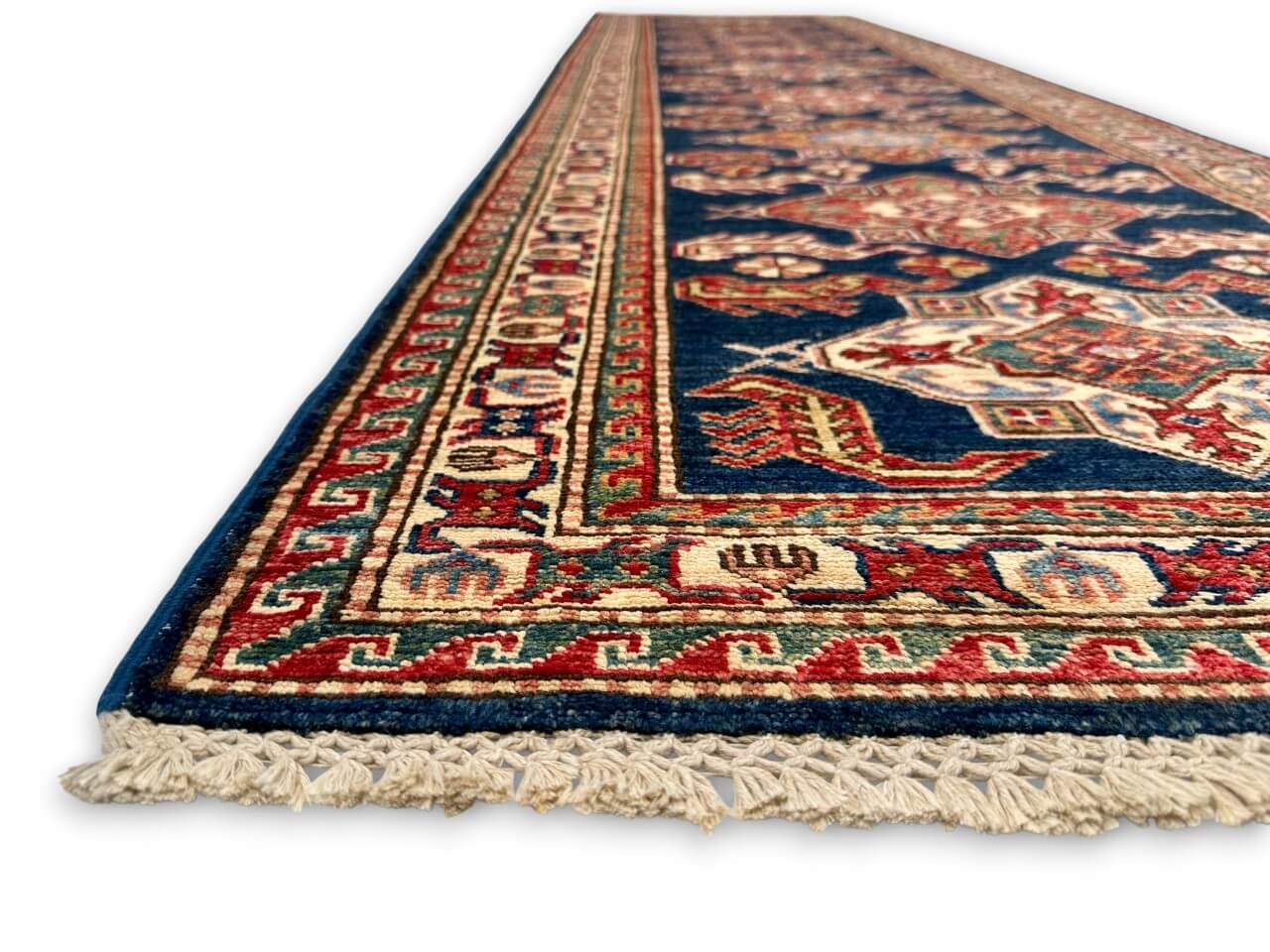 Super Kazak (2'07"x9'07") navy/ivory