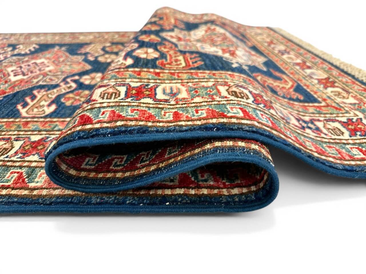 Super Kazak (2'07"x9'07") navy/ivory