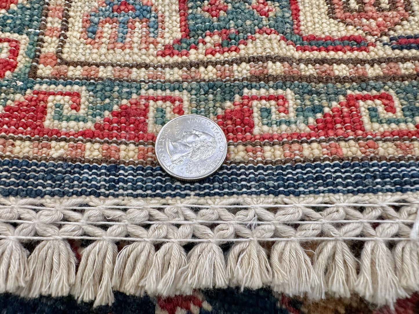 Super Kazak (2'07"x9'07") navy/ivory