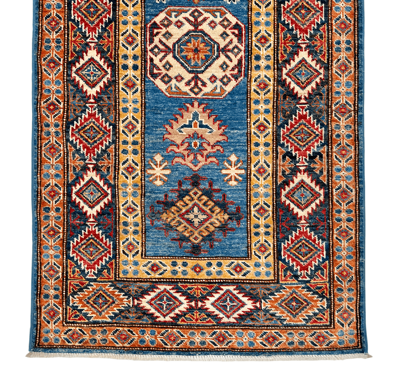 Super Kazak (2'07"x8'11") denim/navy