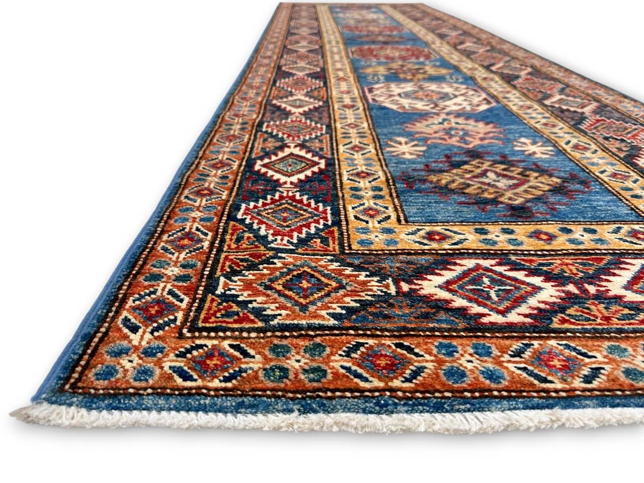 Super Kazak (2'07"x8'11") denim/navy