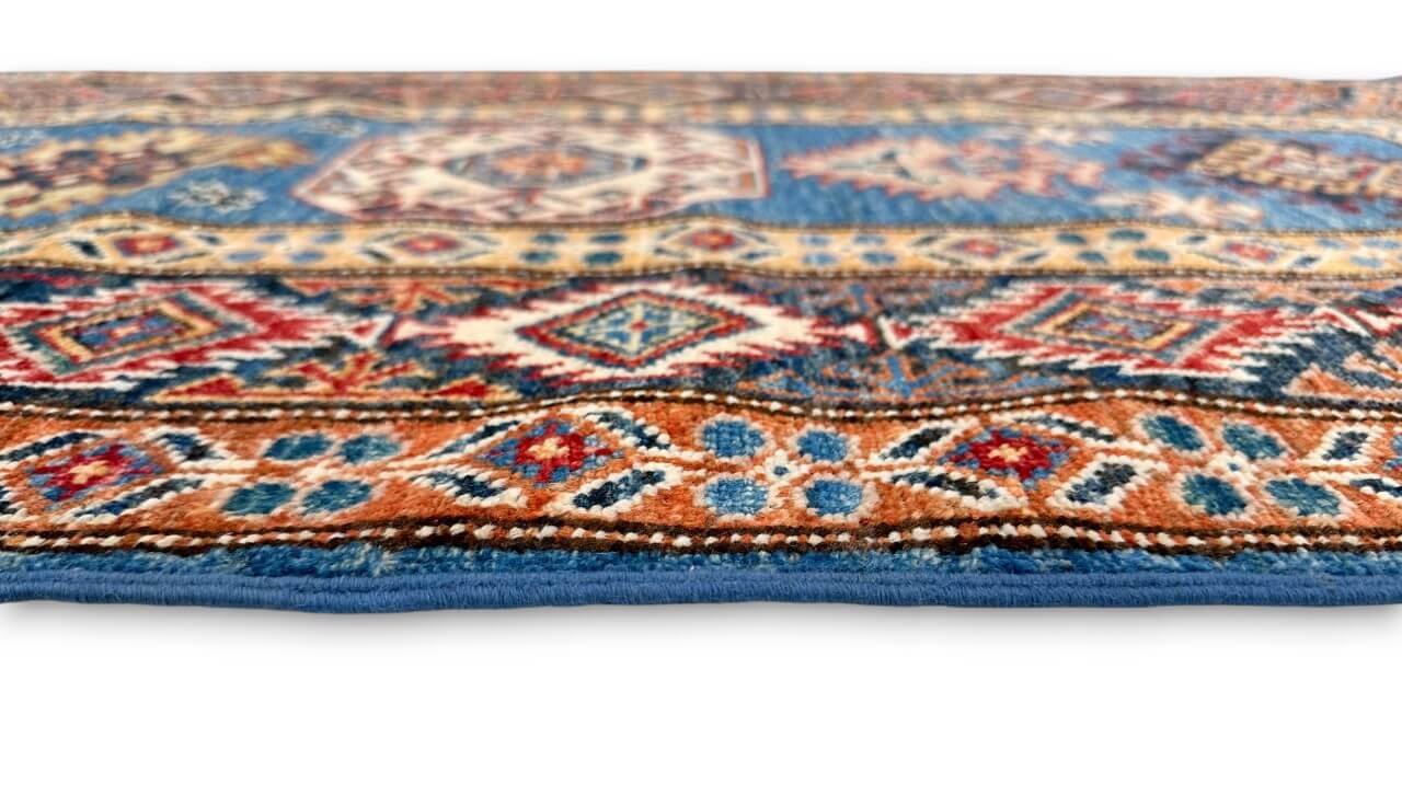 Super Kazak (2'07"x8'11") denim/navy