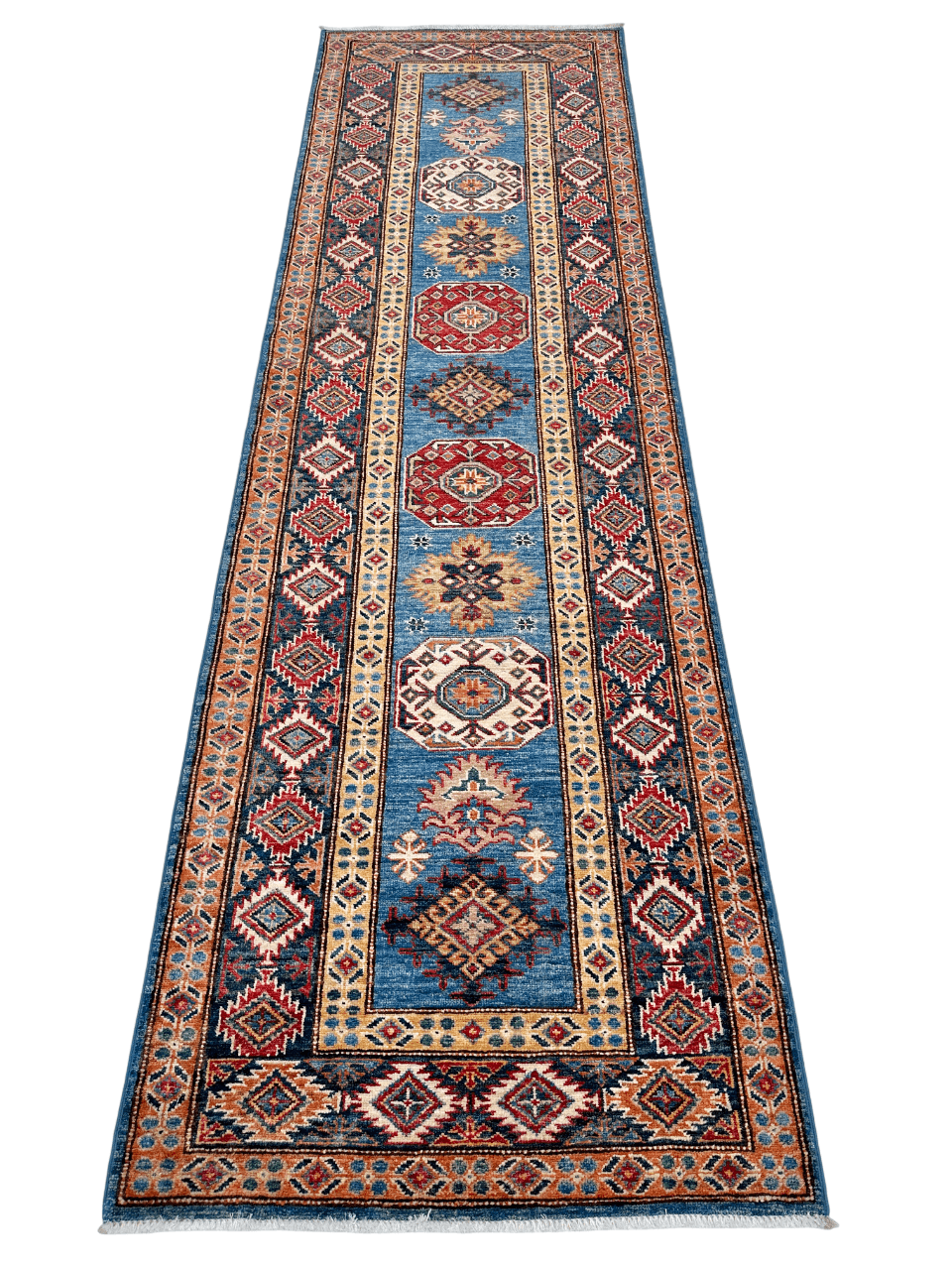 Super Kazak (2'07"x8'11") denim/navy