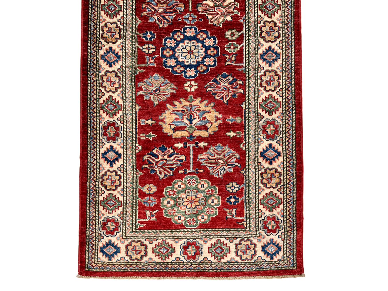 Super Kazak (2'06"x9'10") red/ivory