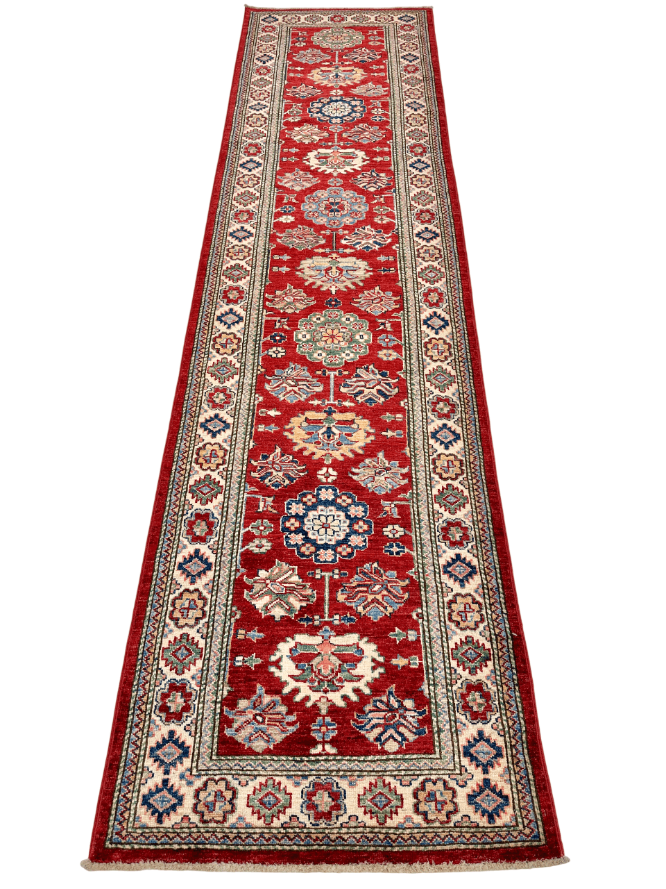 Super Kazak (2'06"x9'10") red/ivory