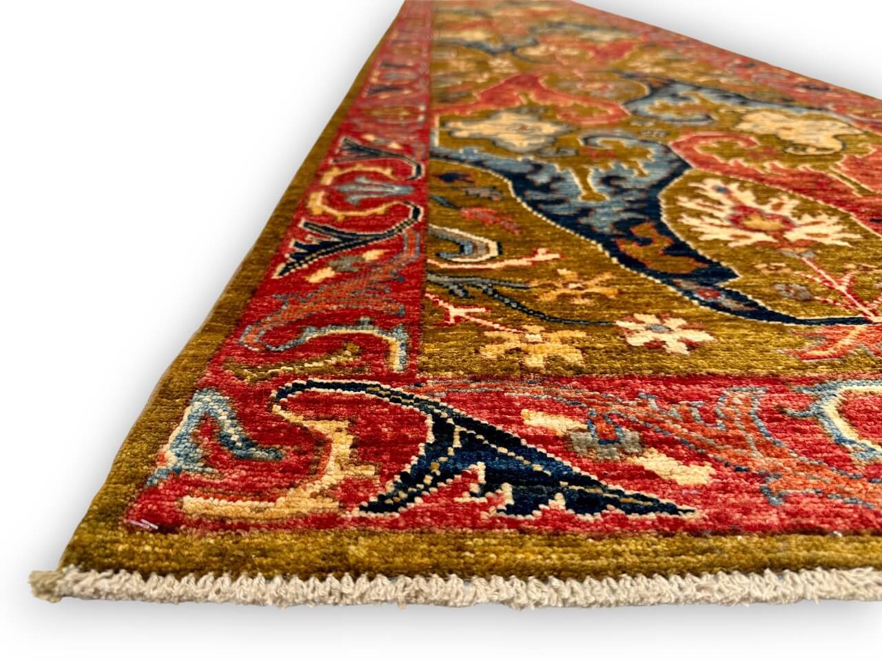 Afghan Bidjar (2'10"x11'08") dark gold/red/navy