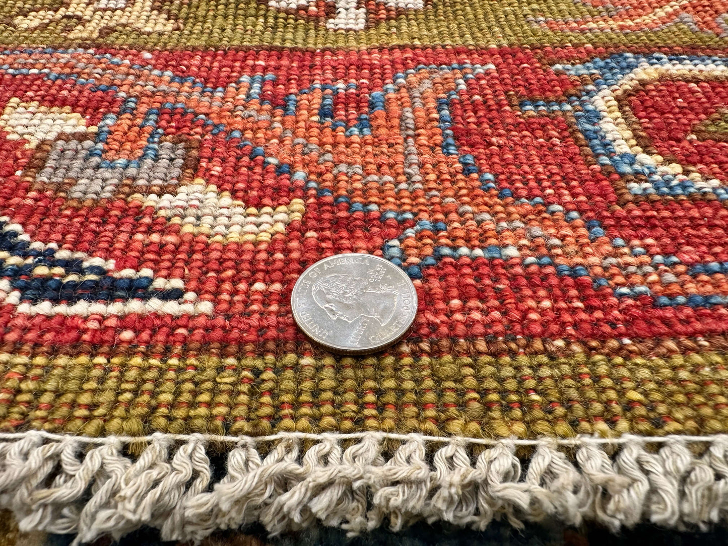 Afghan Bidjar (2'10"x11'08") dark gold/red/navy