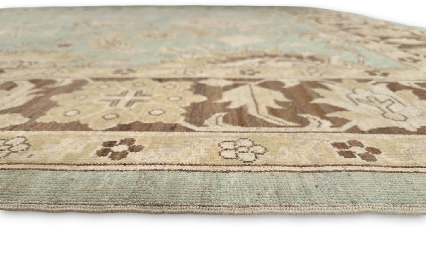 Fine Afghan Sultanabad (8'00"x10'02") lt.blue/brown