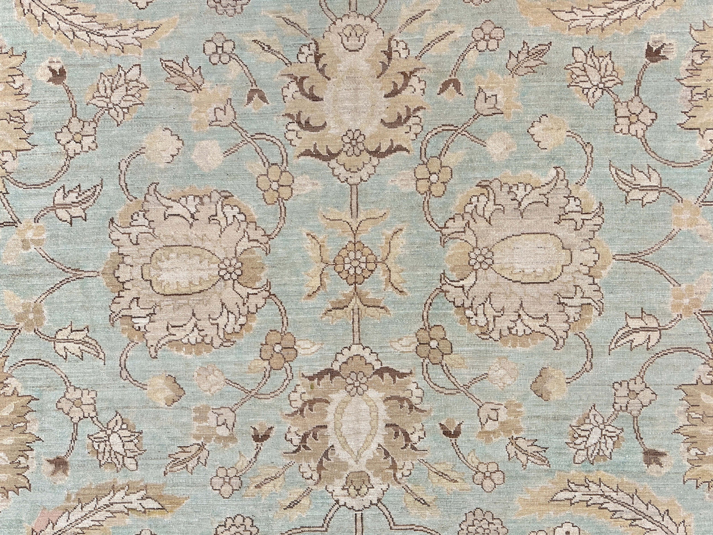 Fine Afghan Sultanabad (8'00"x10'02") lt.blue/brown