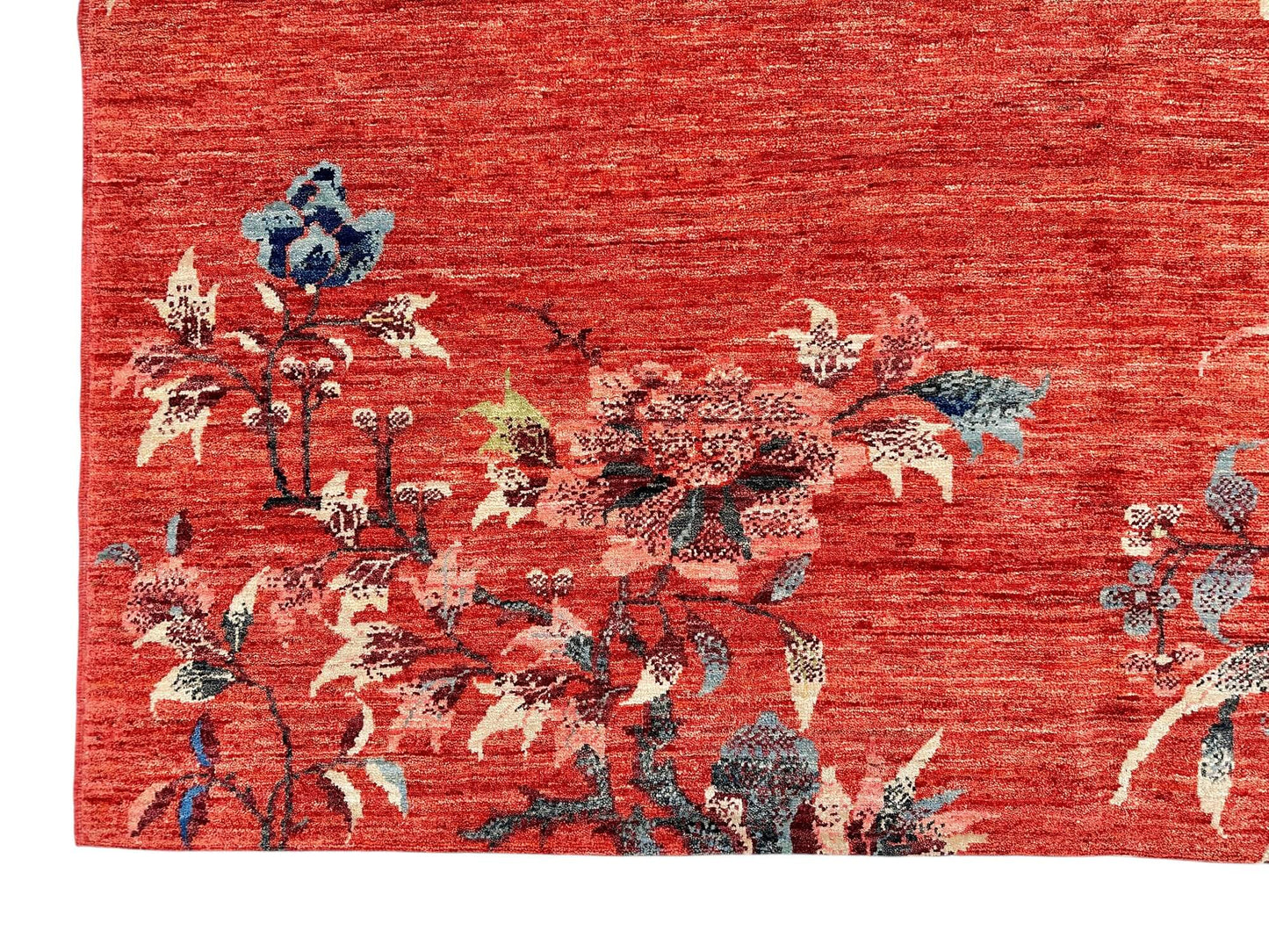 Afghan Art Deco (8'01"x9'08") red