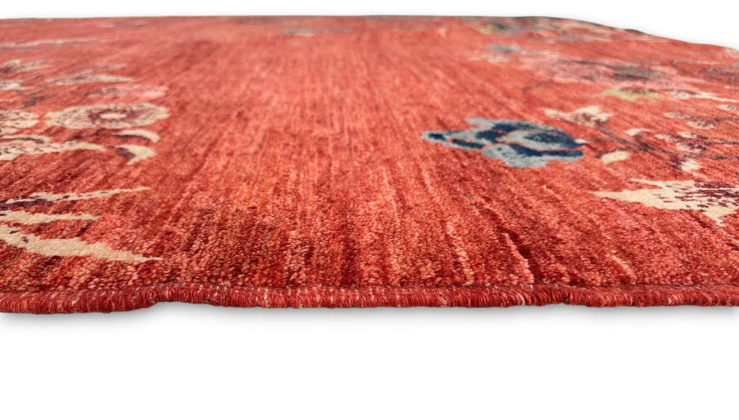 Afghan Art Deco (8'01"x9'08") red