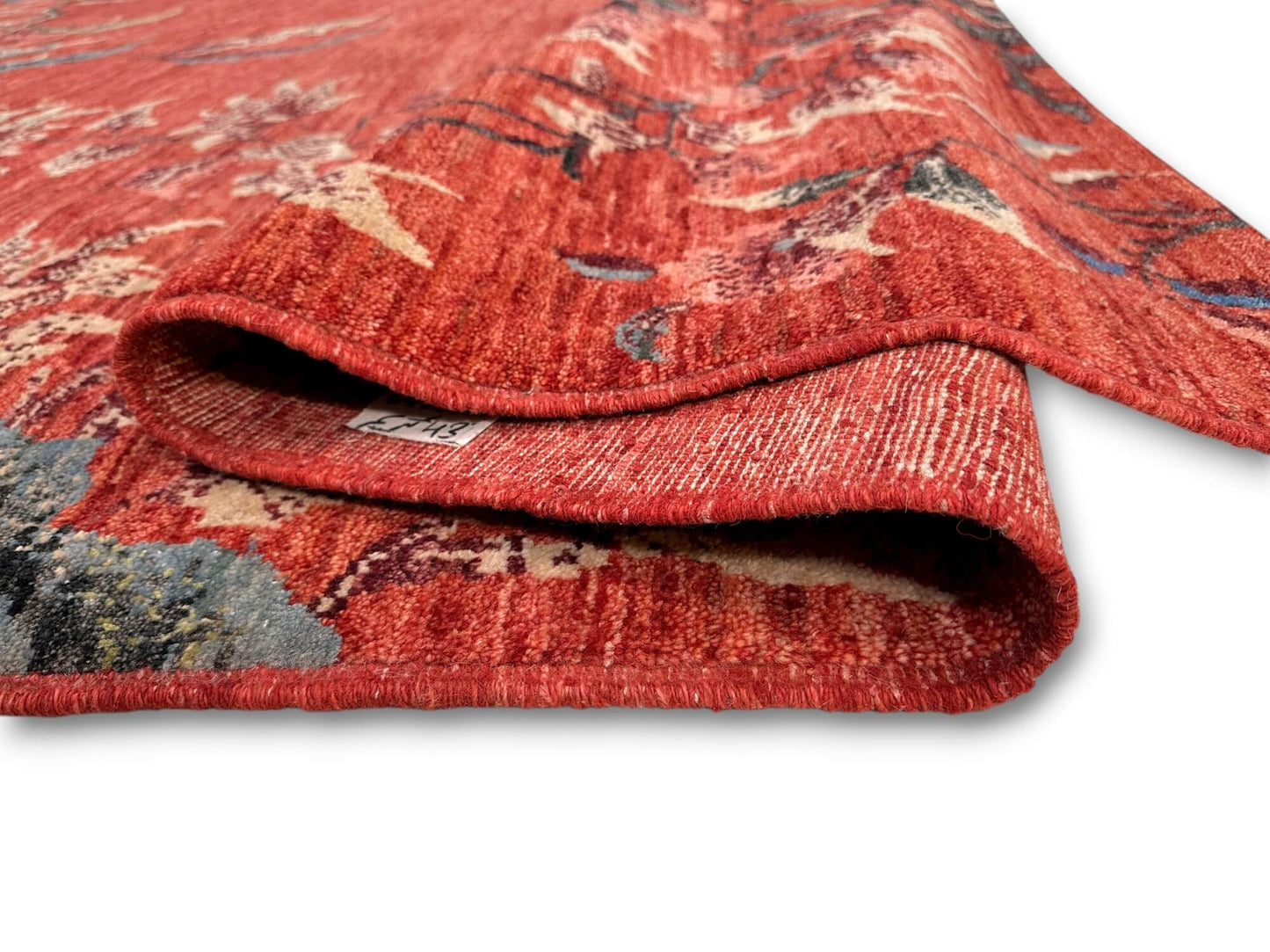 Afghan Art Deco (8'01"x9'08") red