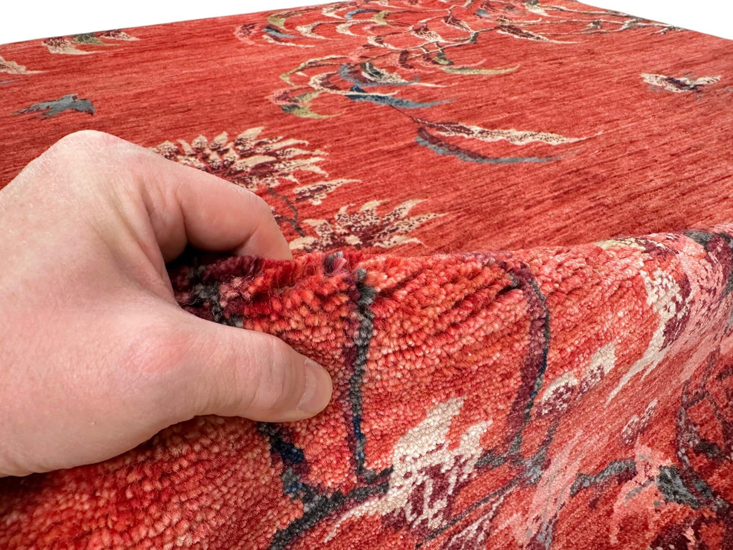 Afghan Art Deco (8'01"x9'08") red