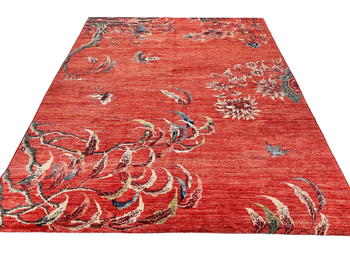 Afghan Art Deco (8'01"x9'08") red
