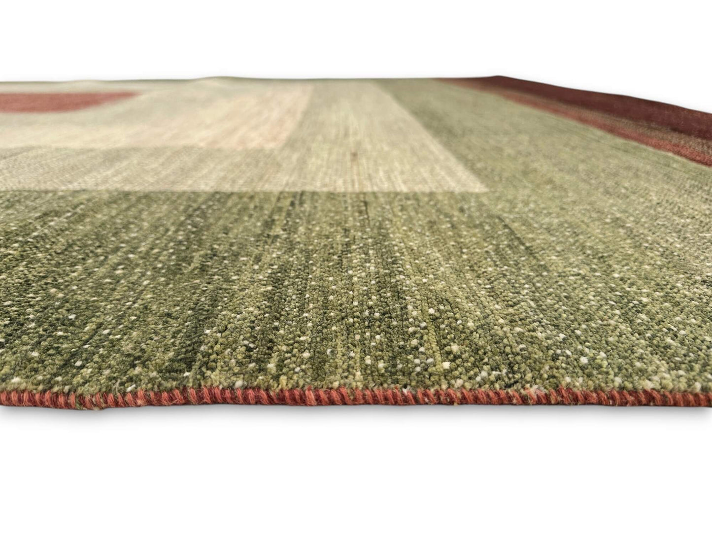 Fine Gabbeh (7'06"x11'06") green/earthtones