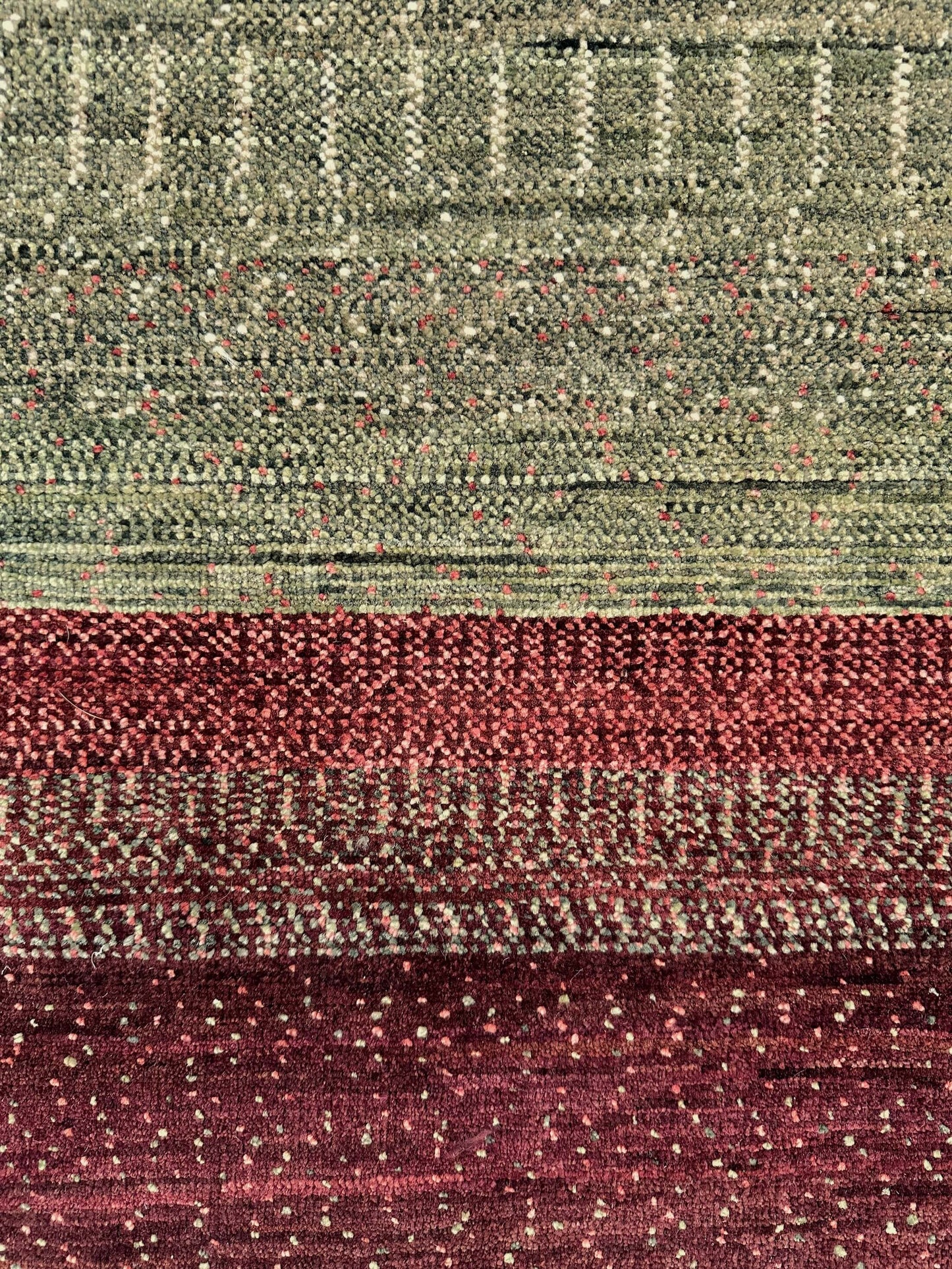 Fine Gabbeh (7'06"x11'06") green/earthtones