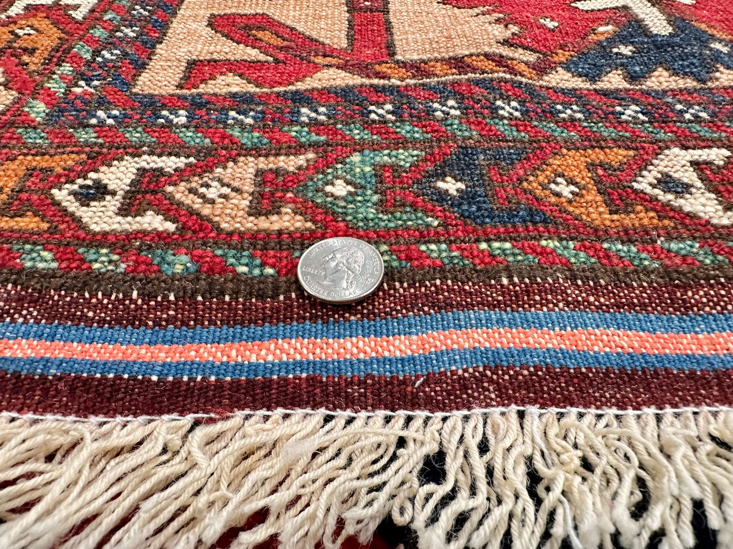 Afghan Baluch (6'02"x9'07") dk.red/adobe/multicolor
