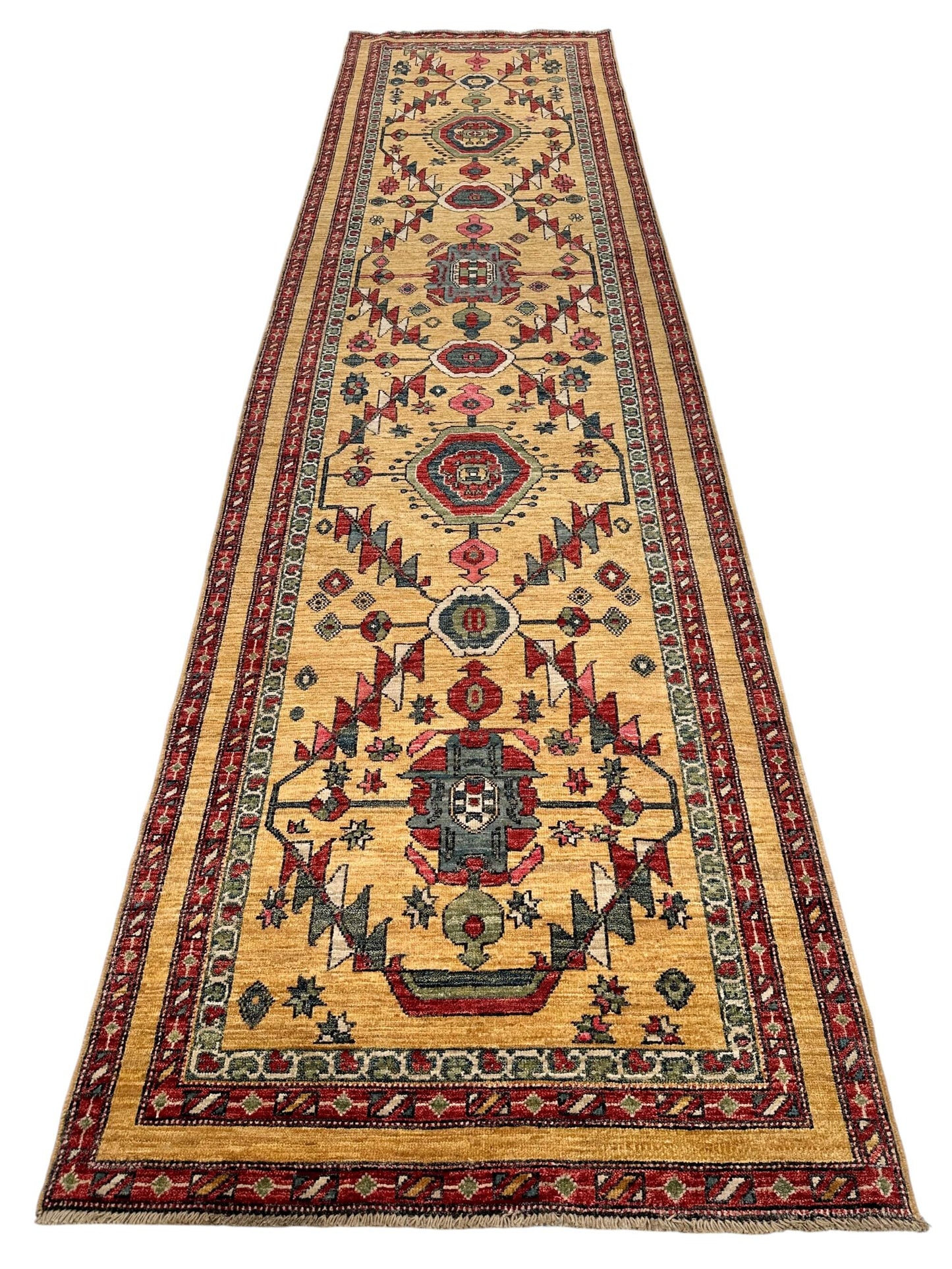 Afghan Bakshaish (3'01"x11'10") gold