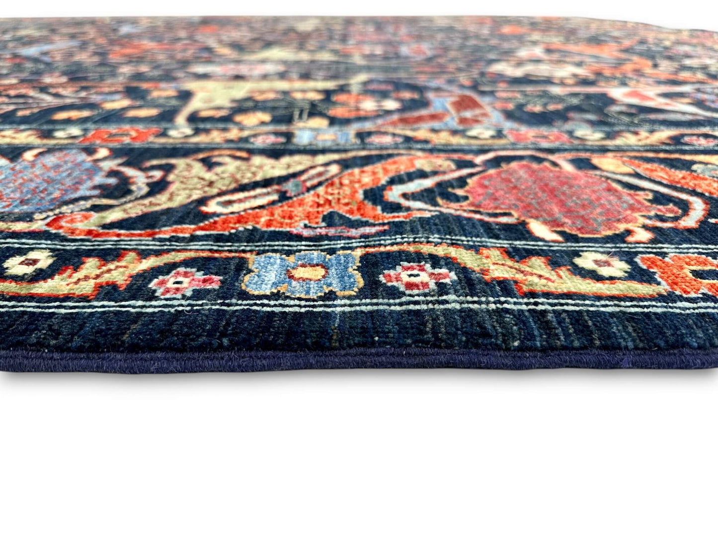 Faryab - Bidjar (8'00"x10'05") indigo/multicolor