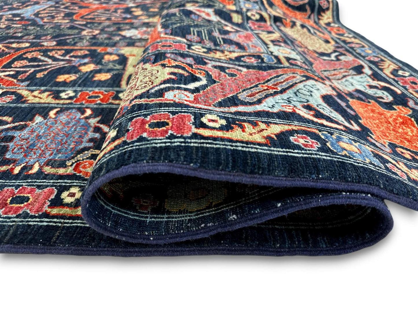 Faryab - Bidjar (8'00"x10'05") indigo/multicolor