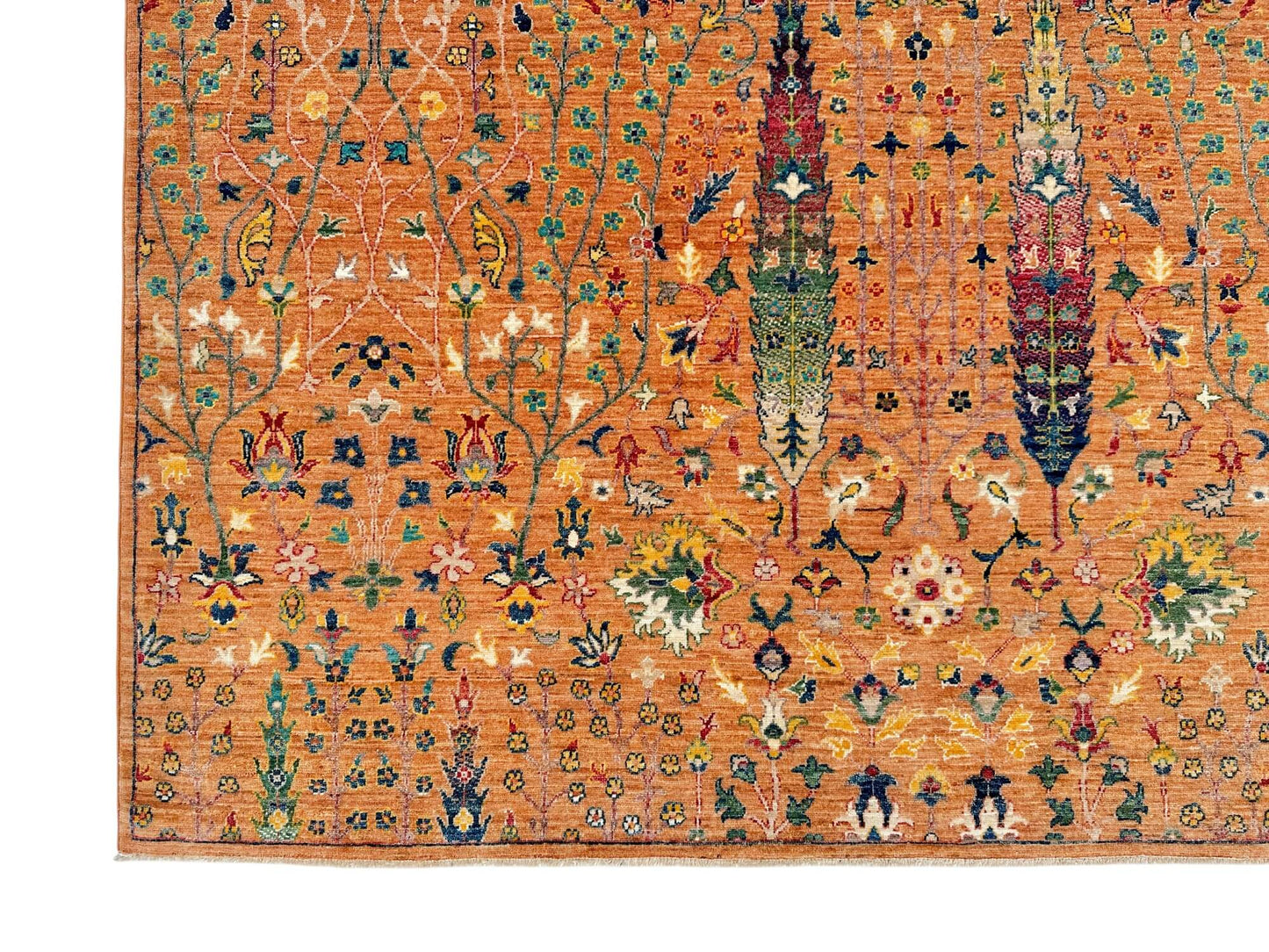 Nooristan -Tree of Life (5'11"x9'02") peach/multicolor
