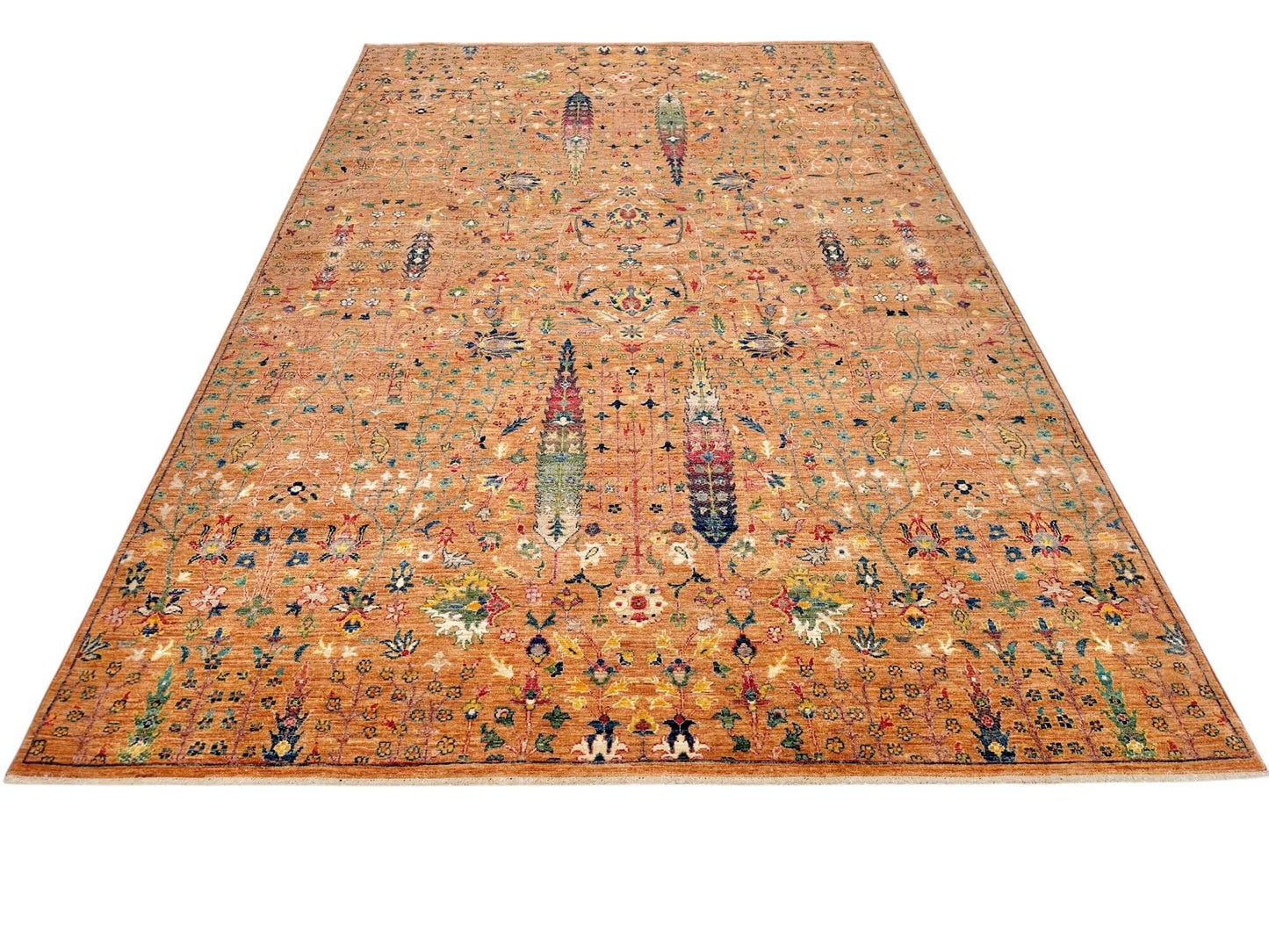 Nooristan -Tree of Life (5'11"x9'02") peach/multicolor