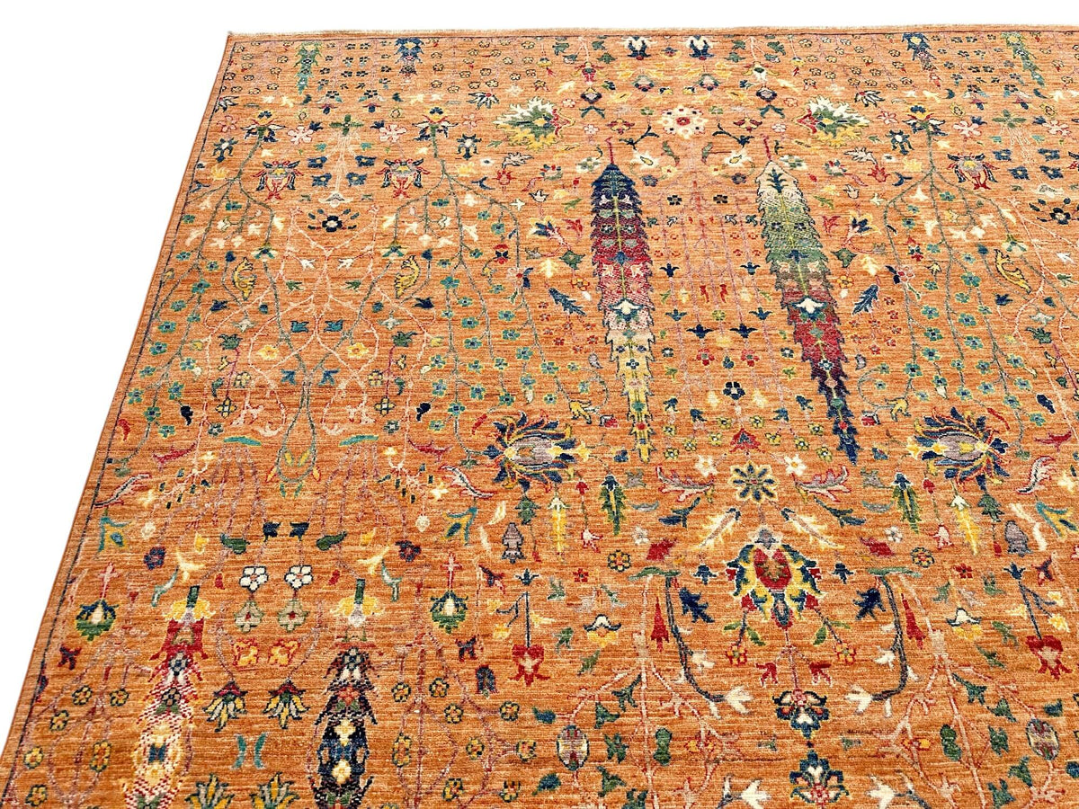 Nooristan -Tree of Life (5'11"x9'02") peach/multicolor