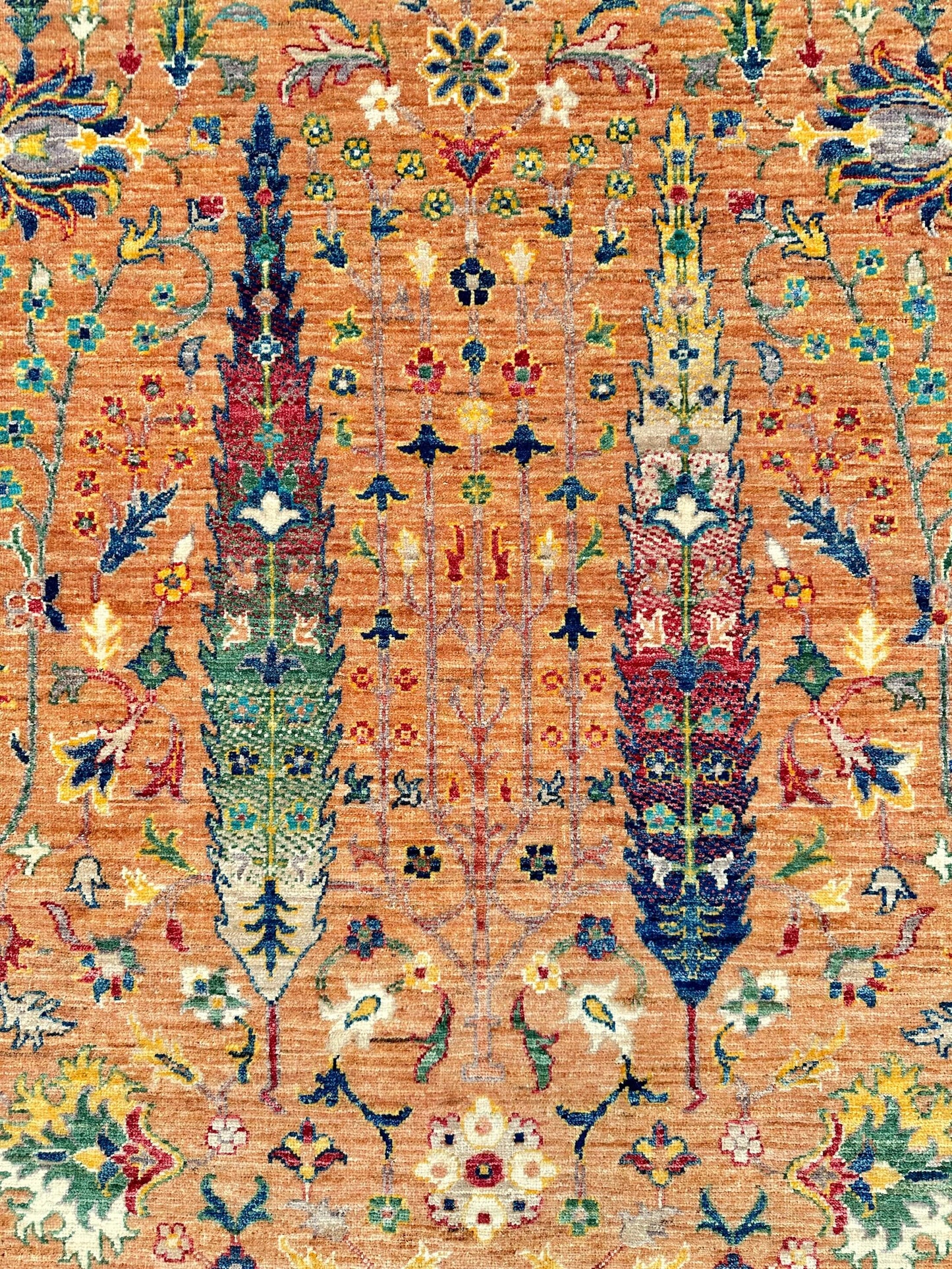 Nooristan -Tree of Life (5'11"x9'02") peach/multicolor