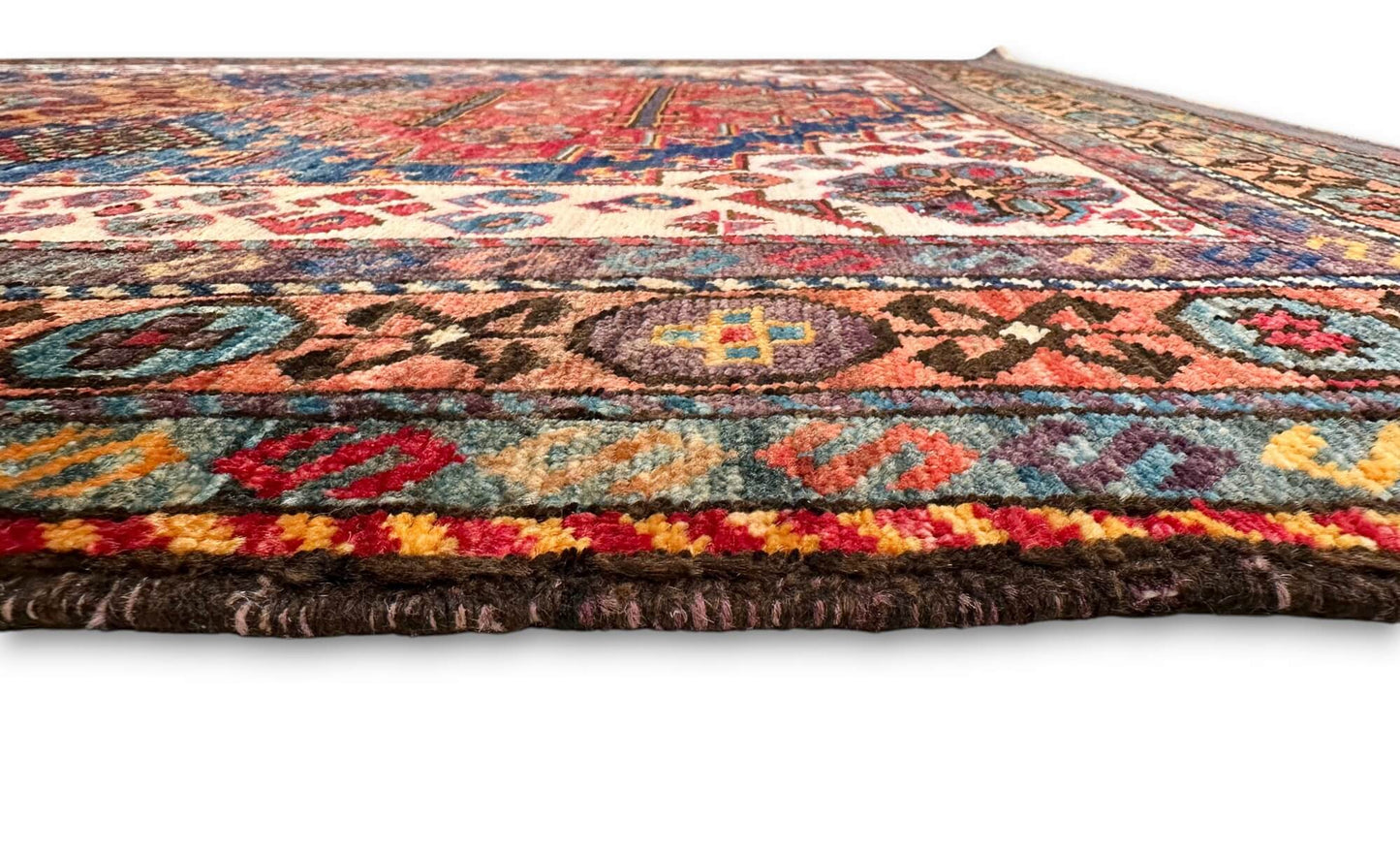 Baluch - Kazak /Qashqai (4'04"x5'09") navy/multicolor