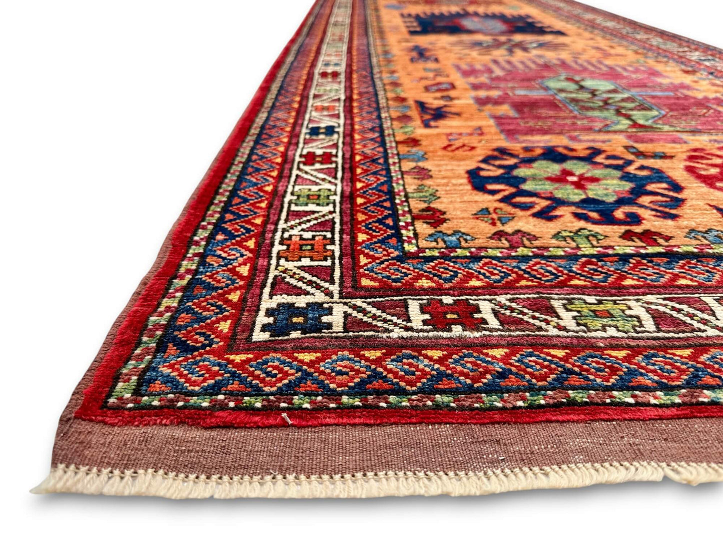 Baluch (3'02"x11'08") copper/multicolor