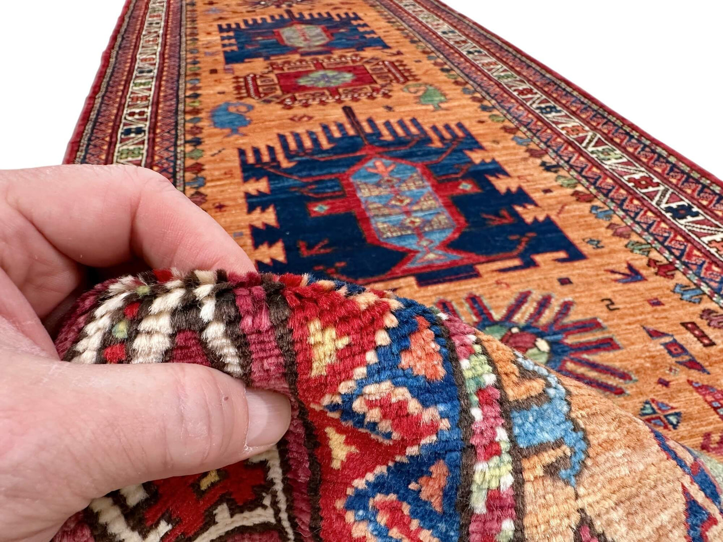 Baluch (3'02"x11'08") copper/multicolor