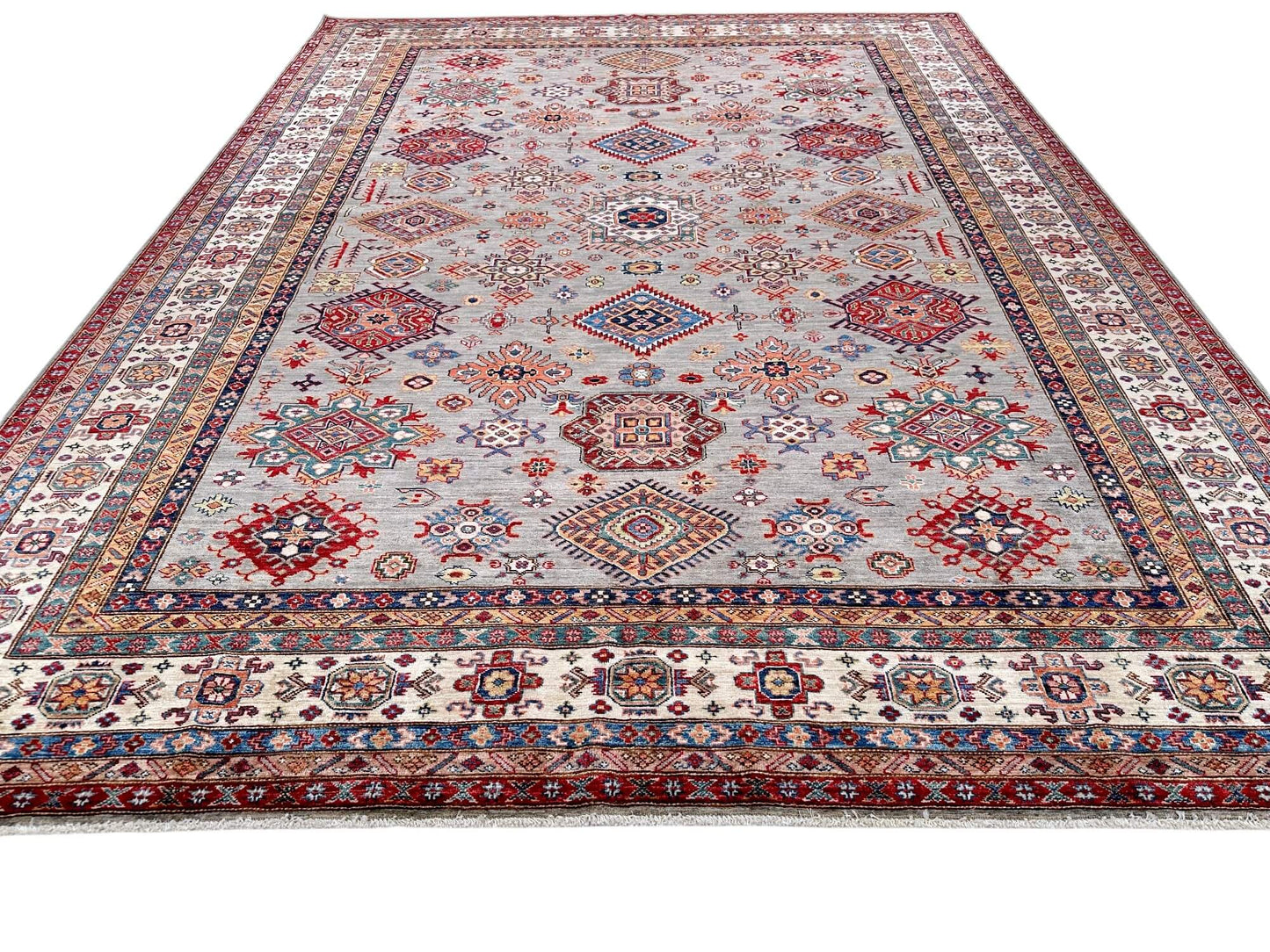 Super Kazak (9'00"x12'00") slate gray