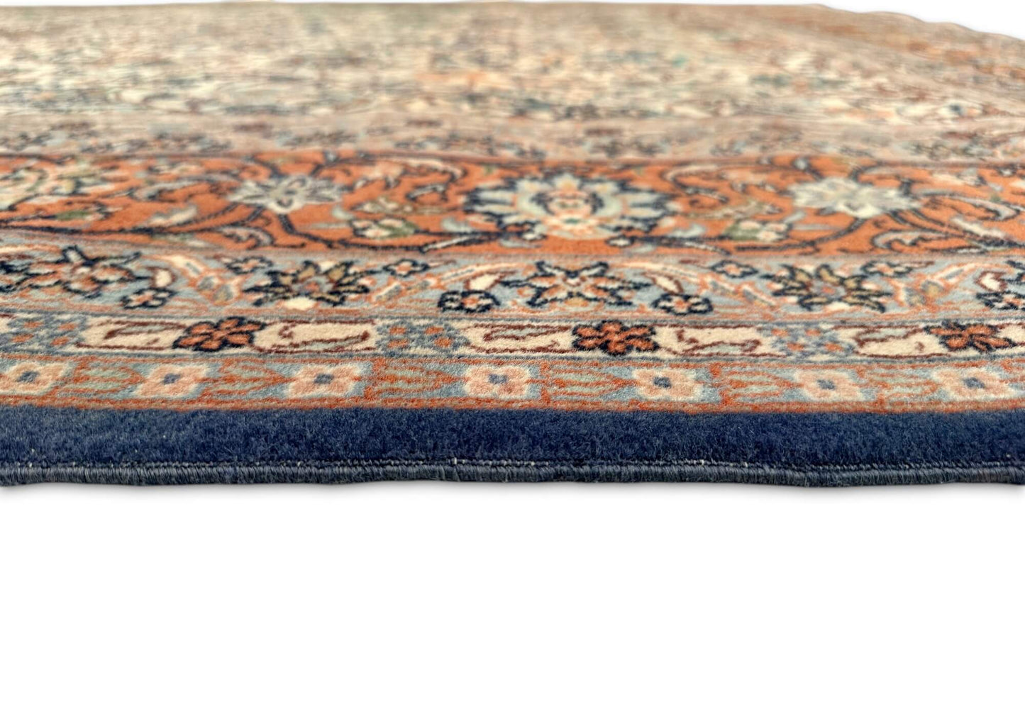 Vintage Sino-Isfahan Design (6'09"x10'06") ivory/rust/blue