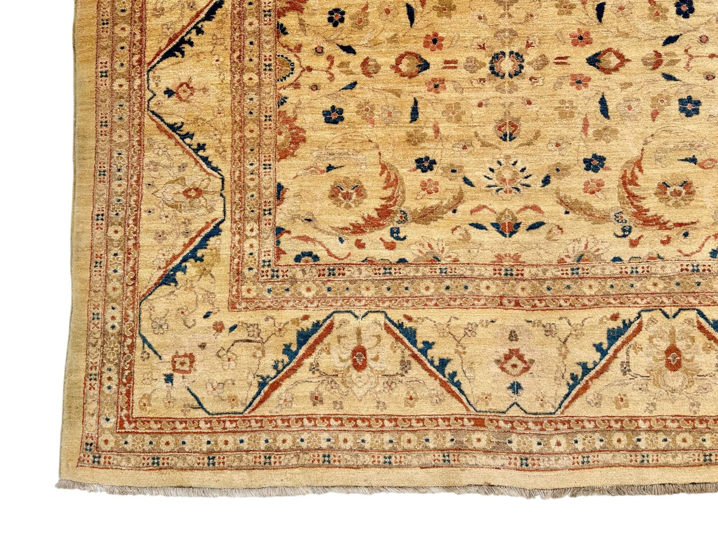 Vintage Vegetable-Dyed Chobi-Peshawar (approx. 6x9) light gold