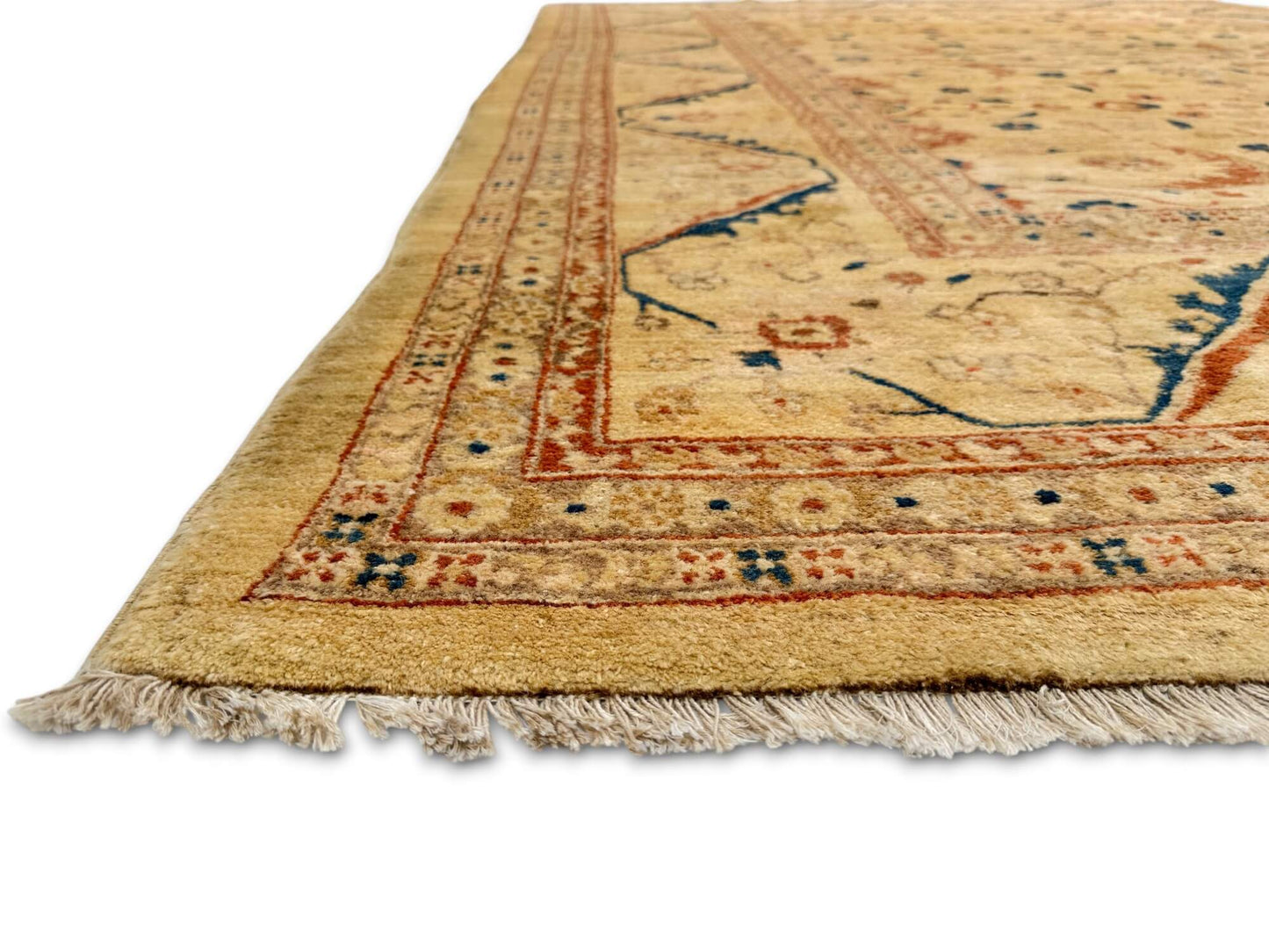 Vintage Vegetable-Dyed Chobi-Peshawar (approx. 6x9) light gold